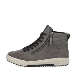 Rieker Women'S Sneaker High Stone Grey