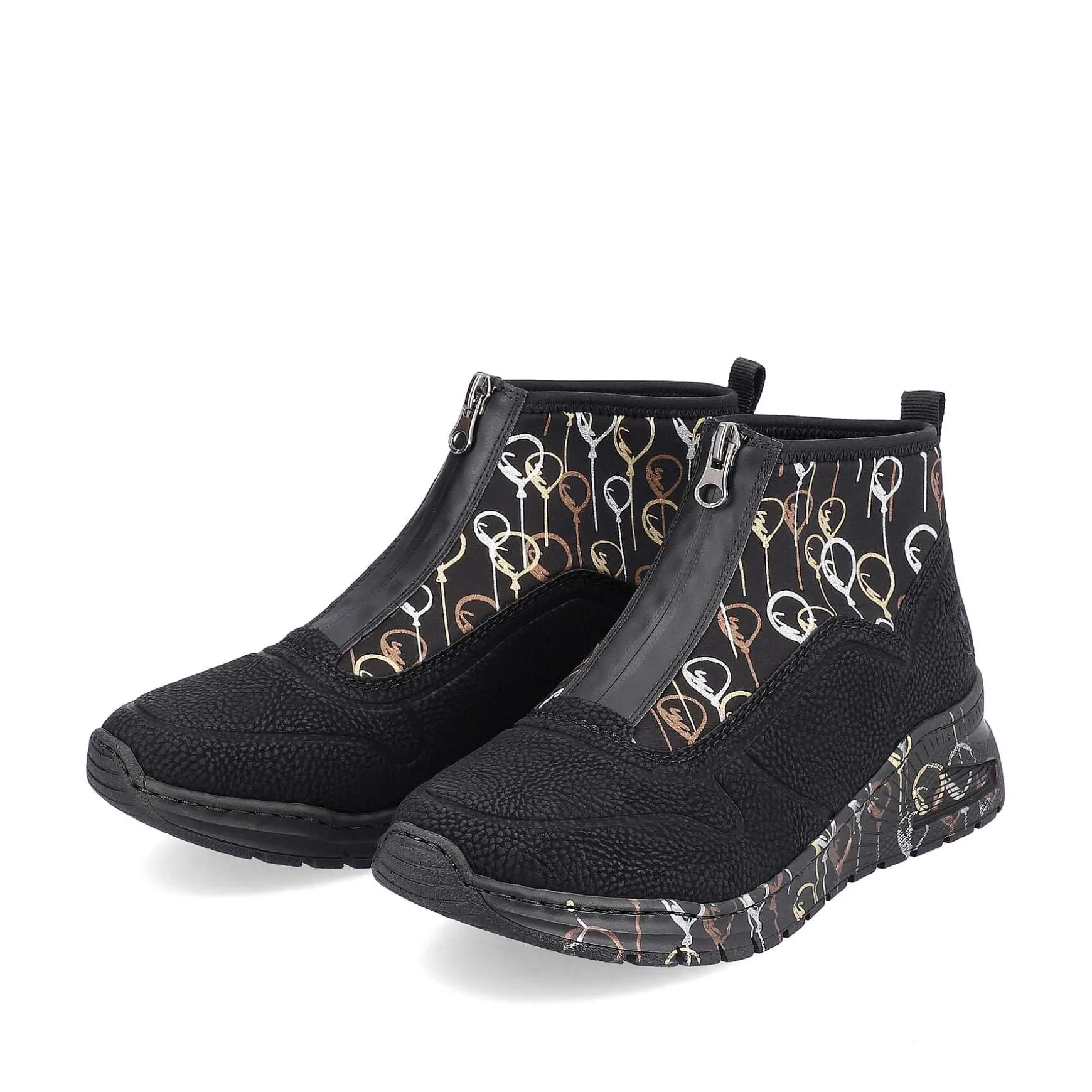 Rieker Women'S Sneaker High Urban Black
