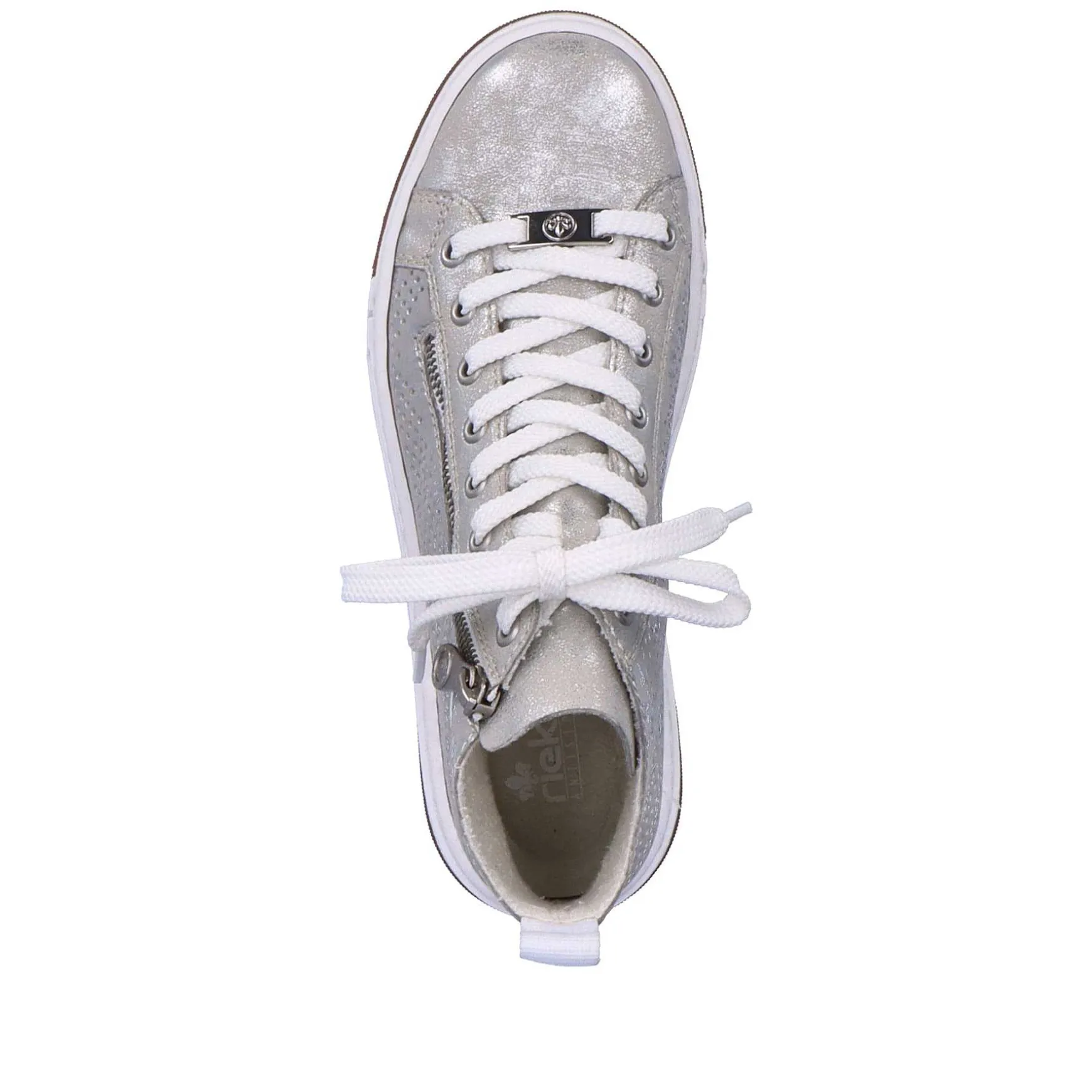 Rieker Women'S Sneaker High Silver Grey