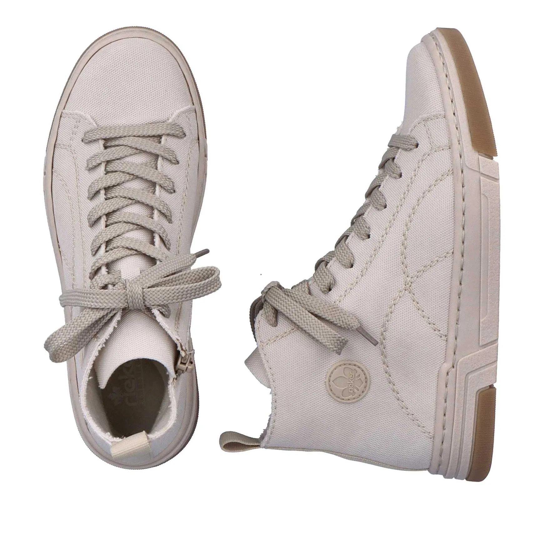 Rieker Women'S Sneaker High White Beige