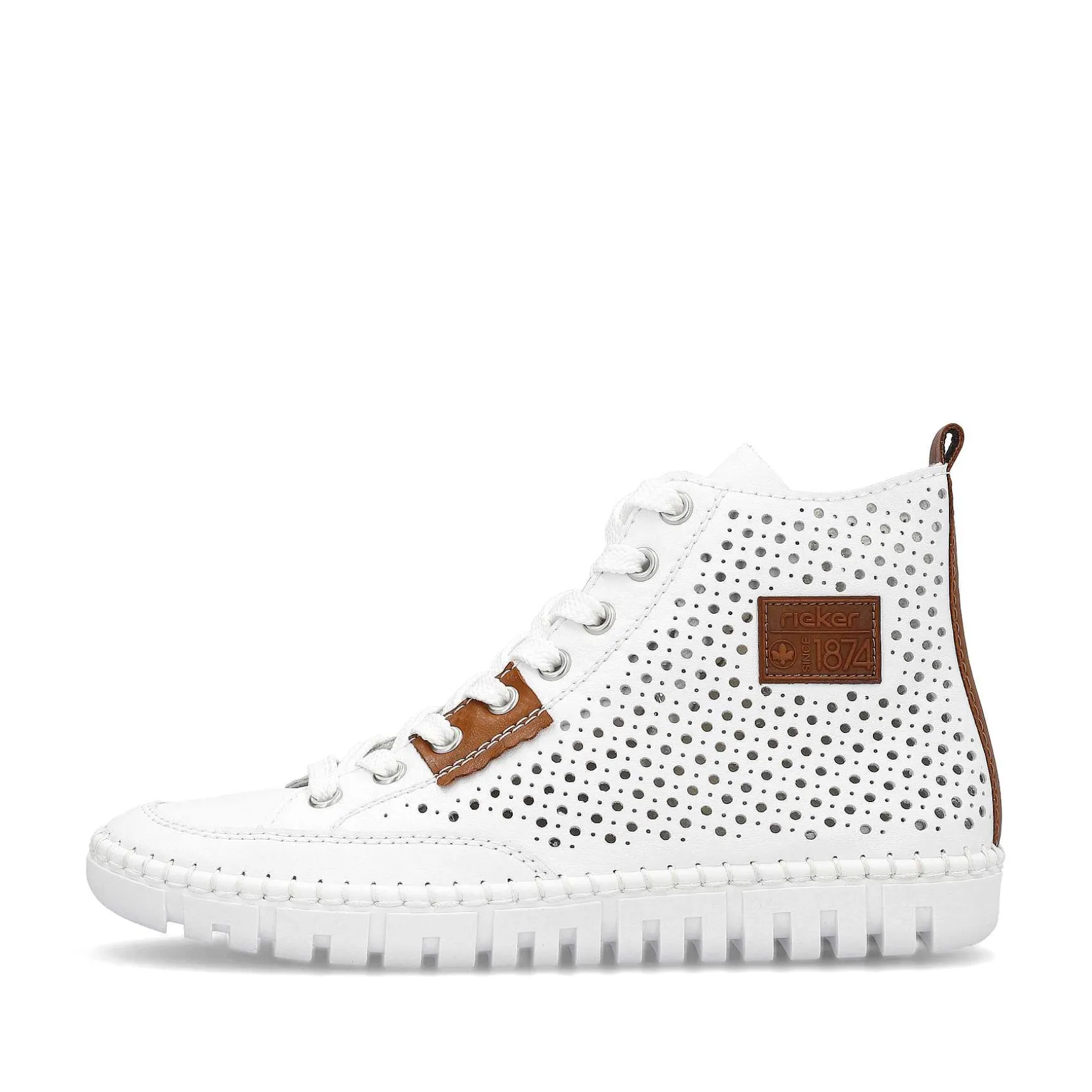 Rieker Women'S Sneaker High Brilliant White
