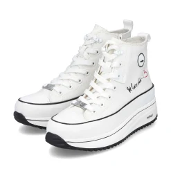 Rieker Women'S Sneaker High Ice White