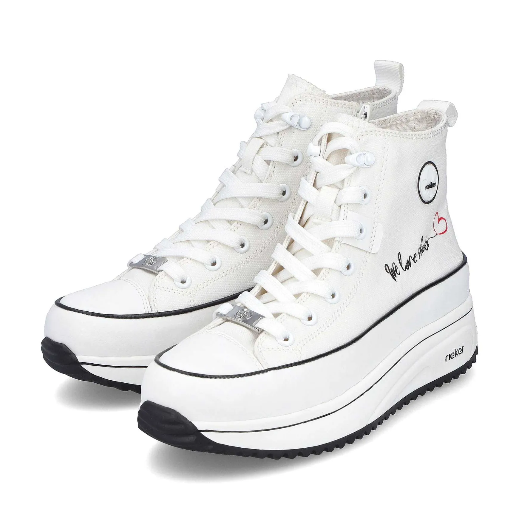 Rieker Women'S Sneaker High Ice White