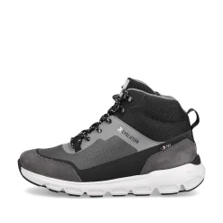 Rieker Women'S Sneaker High Stone-Grey Ocean-Blue