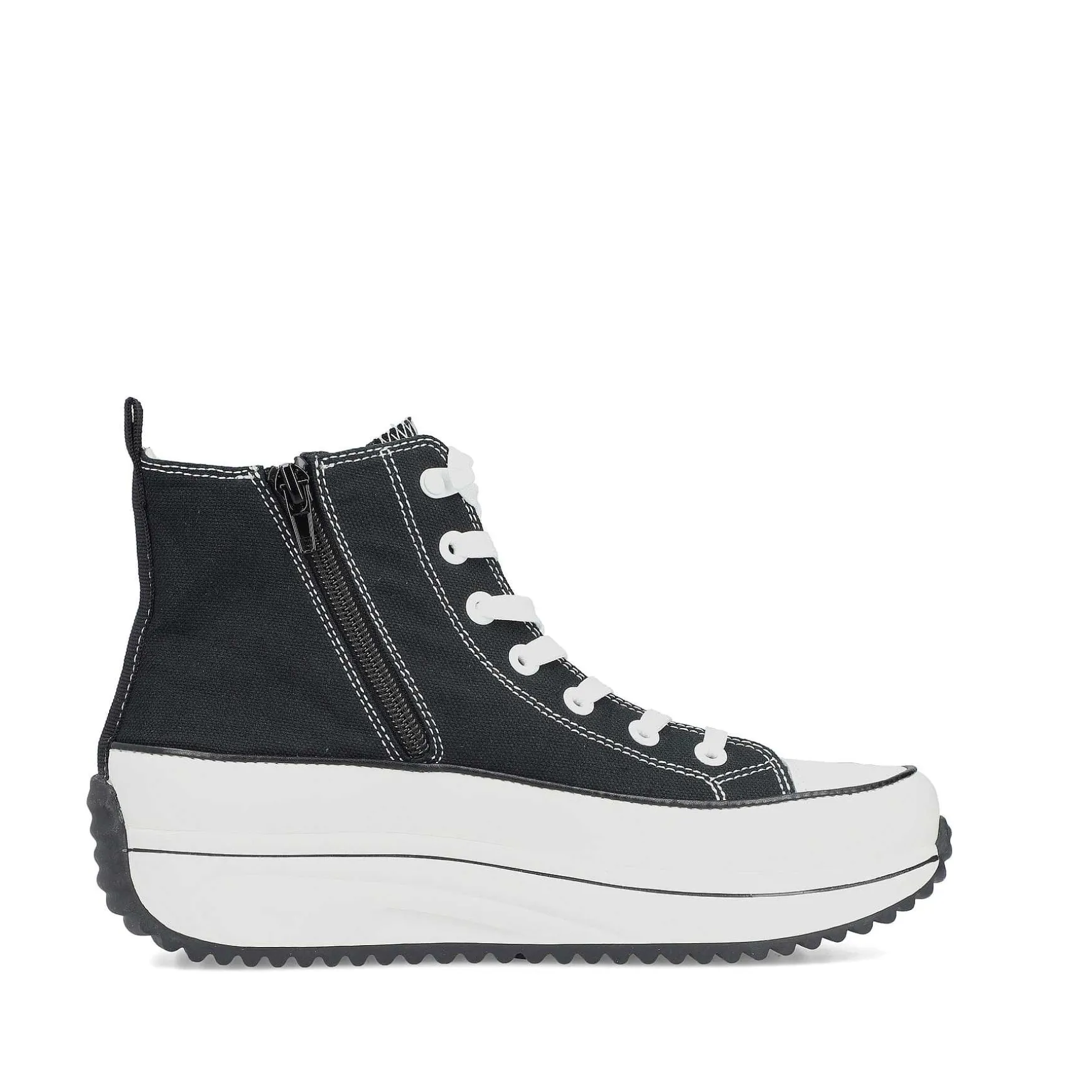 Rieker Women'S Sneaker High Deep Black