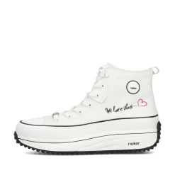 Rieker Women'S Sneaker High Ice White