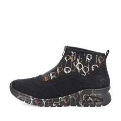 Rieker Women'S Sneaker High Urban Black