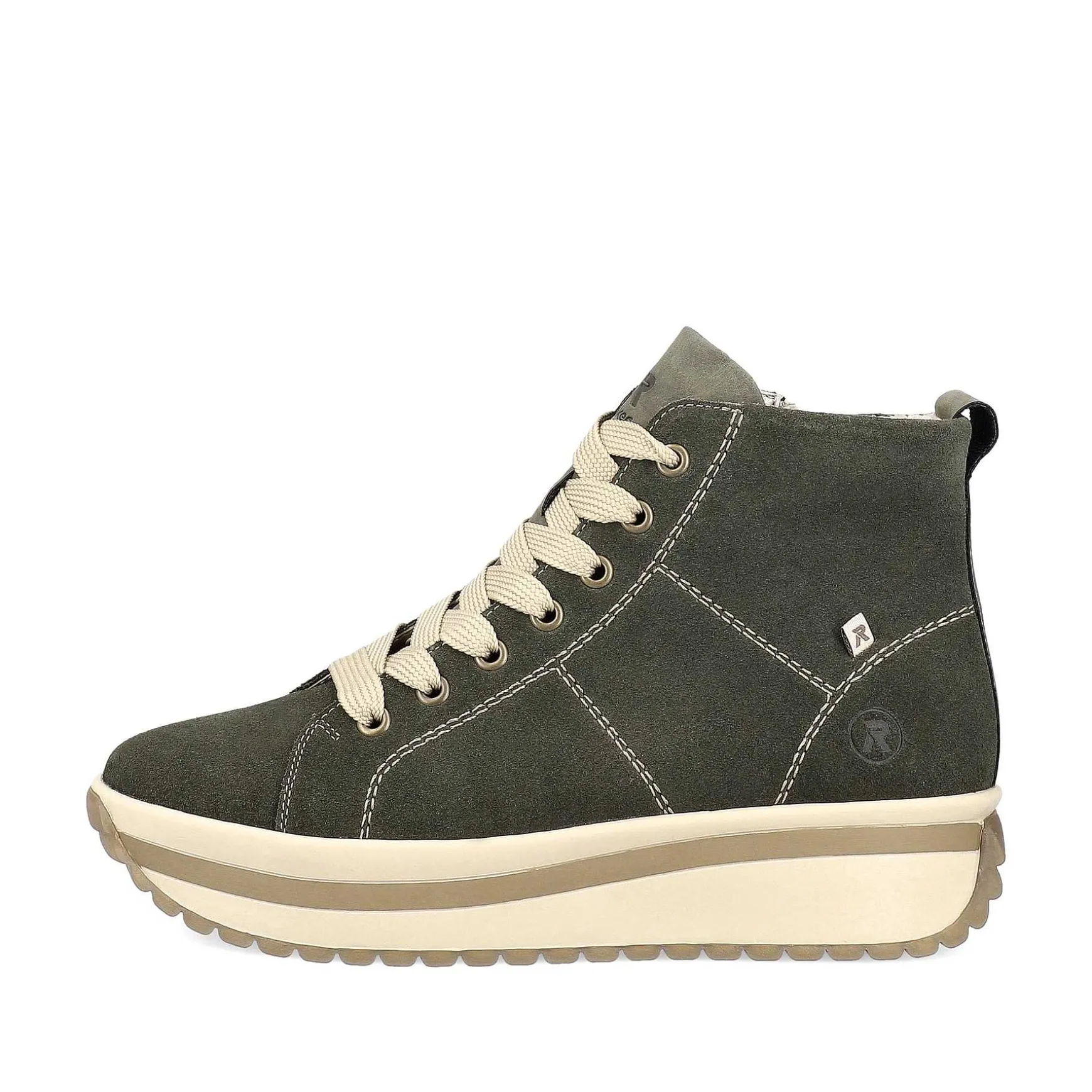 Rieker Women'S Sneaker High Khaki