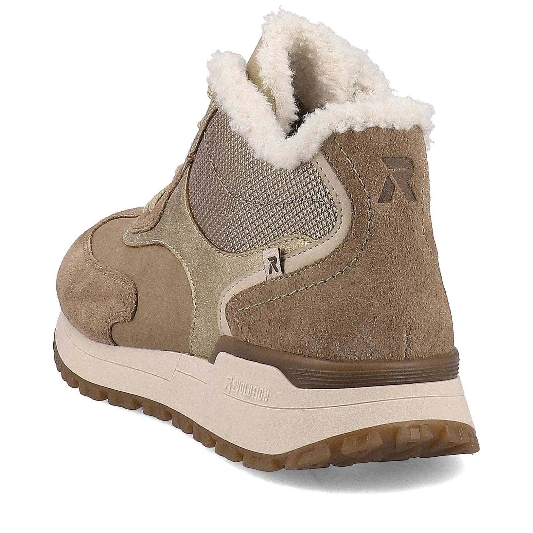 Rieker Women'S Sneaker High Champagne Beige