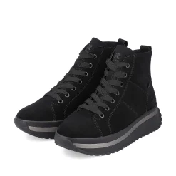Rieker Women'S Sneaker High Deep Black