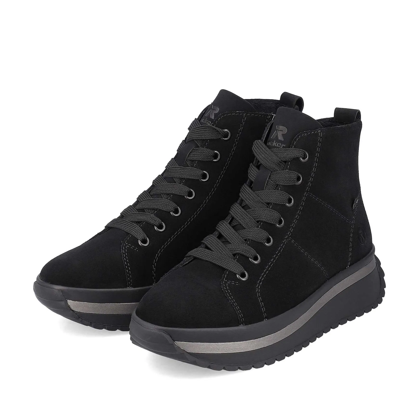 Rieker Women'S Sneaker High Deep Black
