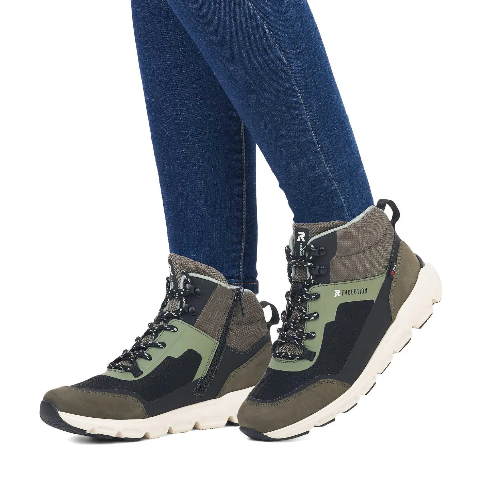 Rieker Women'S Sneaker High Leaf Green