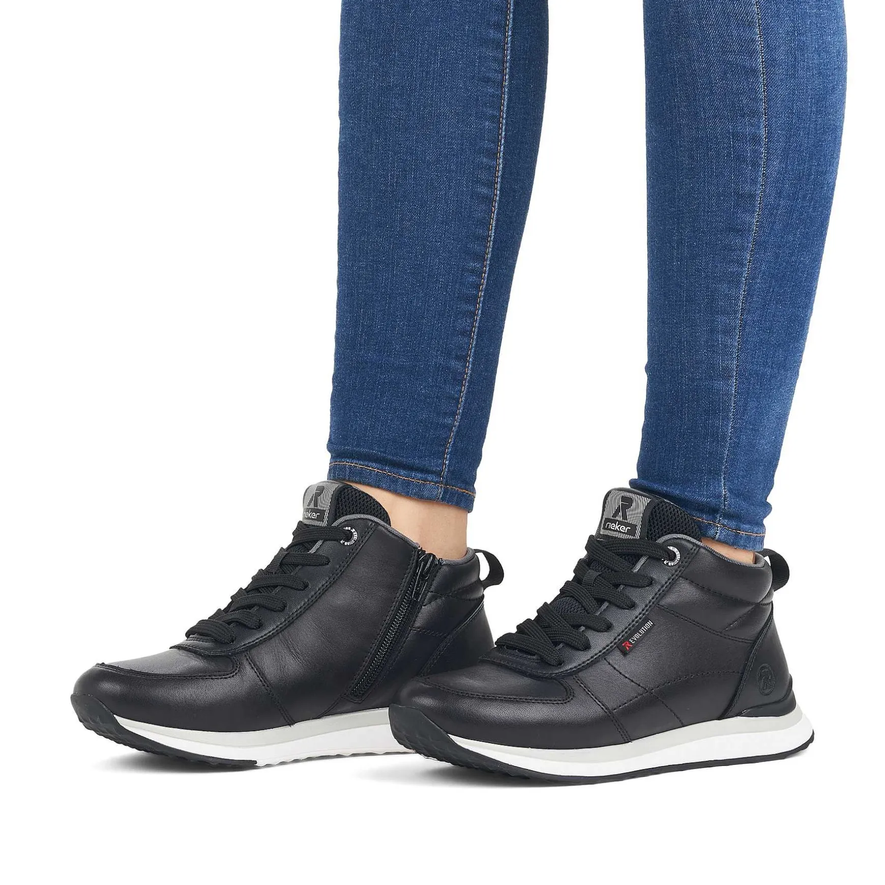 Rieker Women'S Sneaker High Deep Black