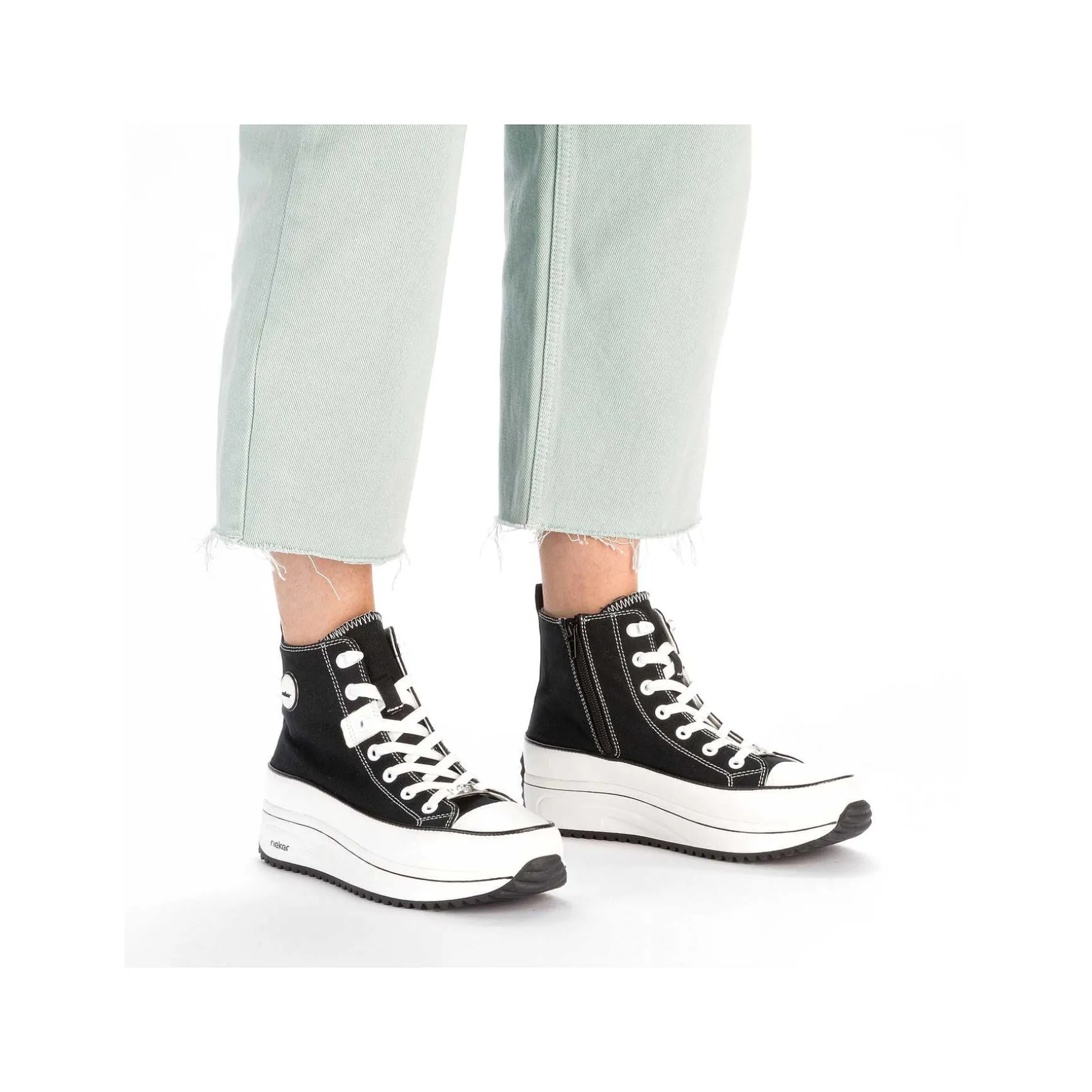 Rieker Women'S Sneaker High Deep Black