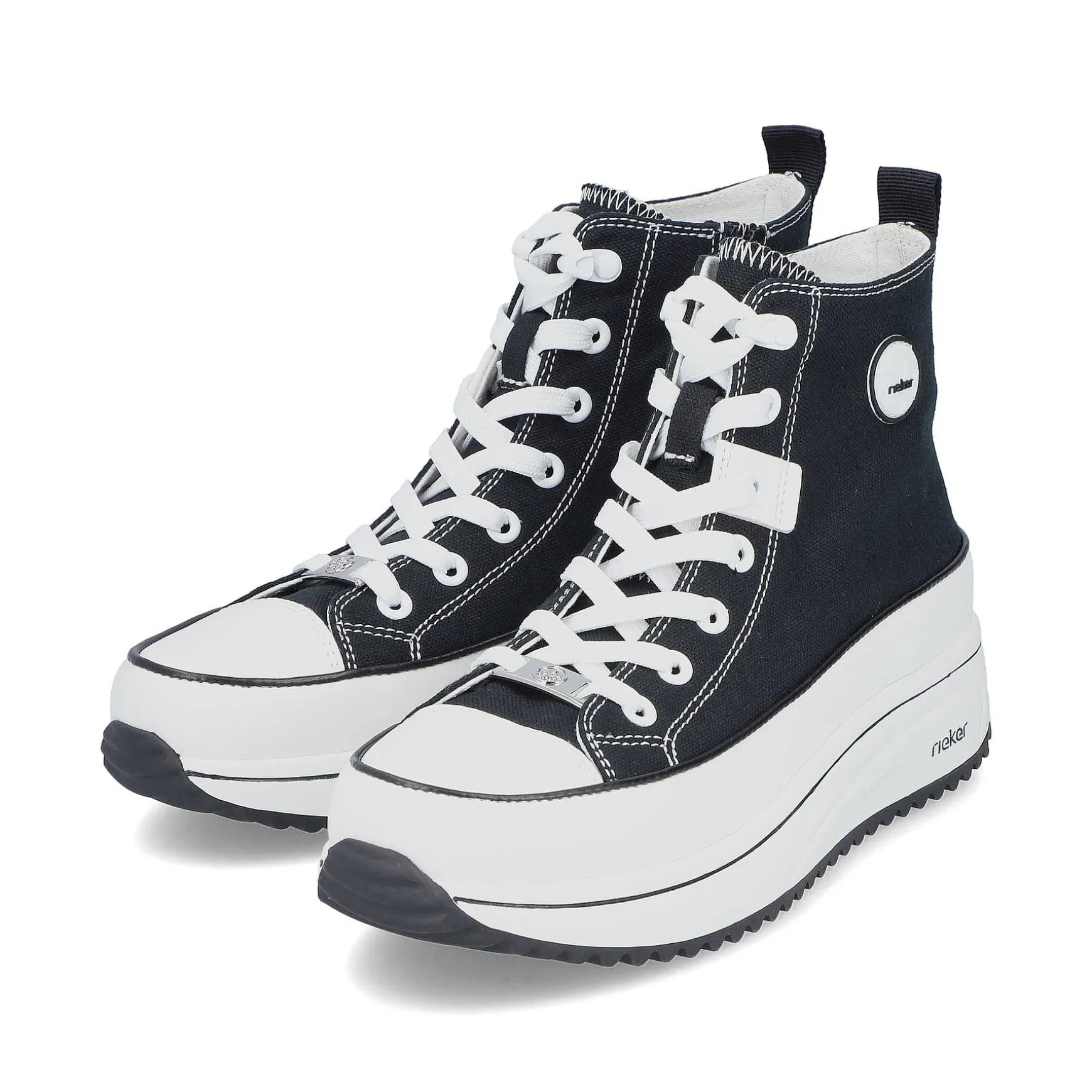 Rieker Women'S Sneaker High Deep Black