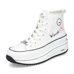 Rieker Women'S Sneaker High Ice White