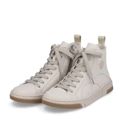 Rieker Women'S Sneaker High White Beige