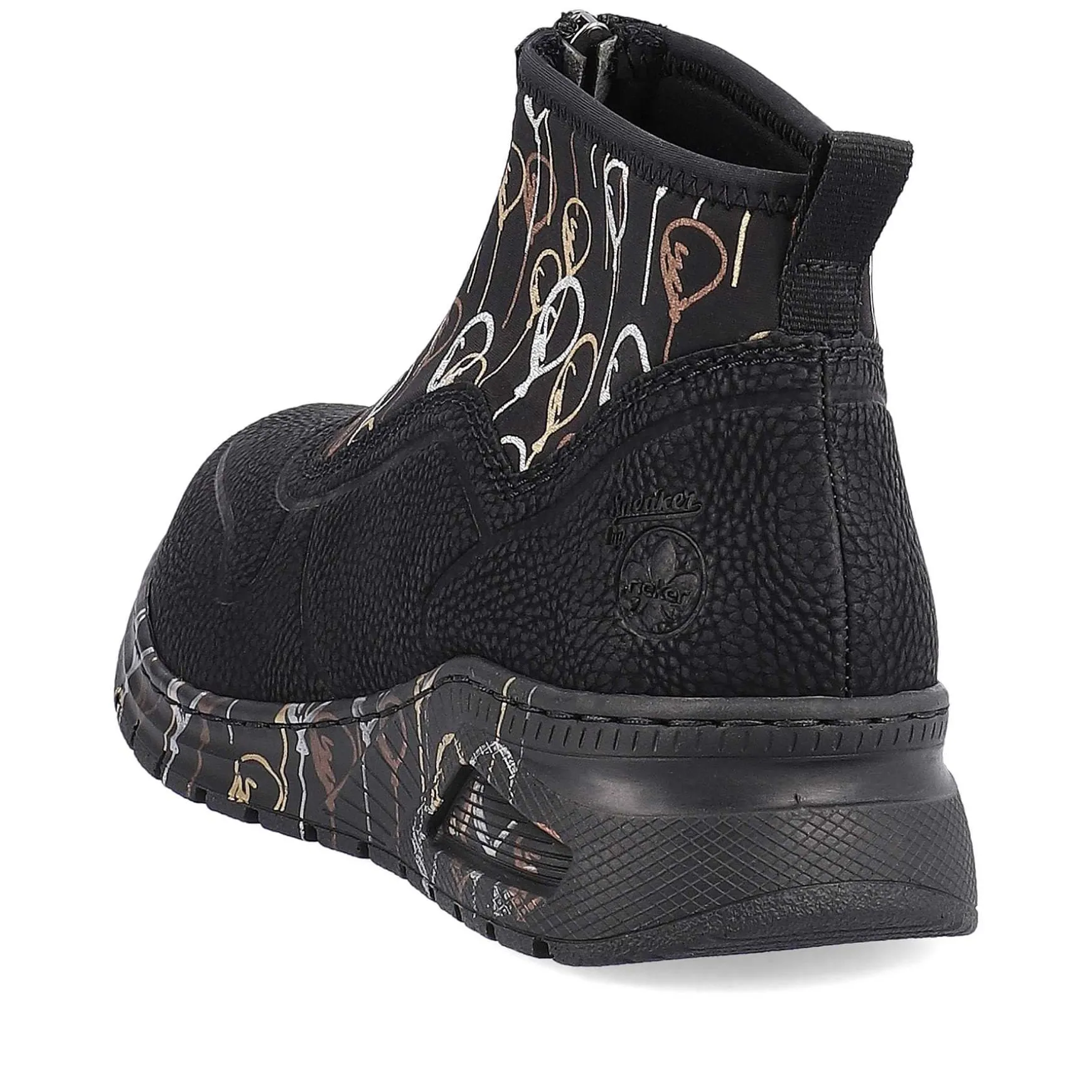 Rieker Women'S Sneaker High Urban Black