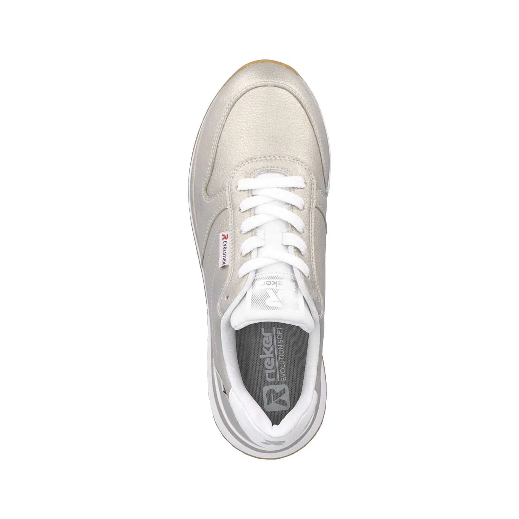 Rieker Women'S Sneaker Low Champagne Metallic