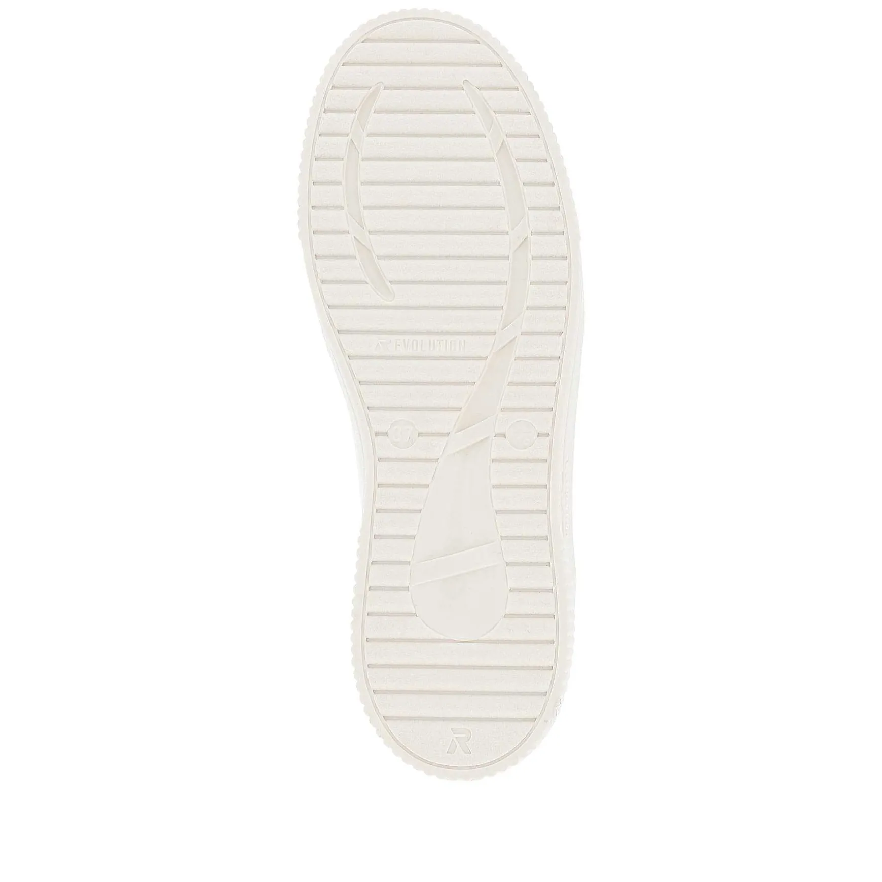 Rieker Women'S Sneaker Low Crystal-White Sand-Beige