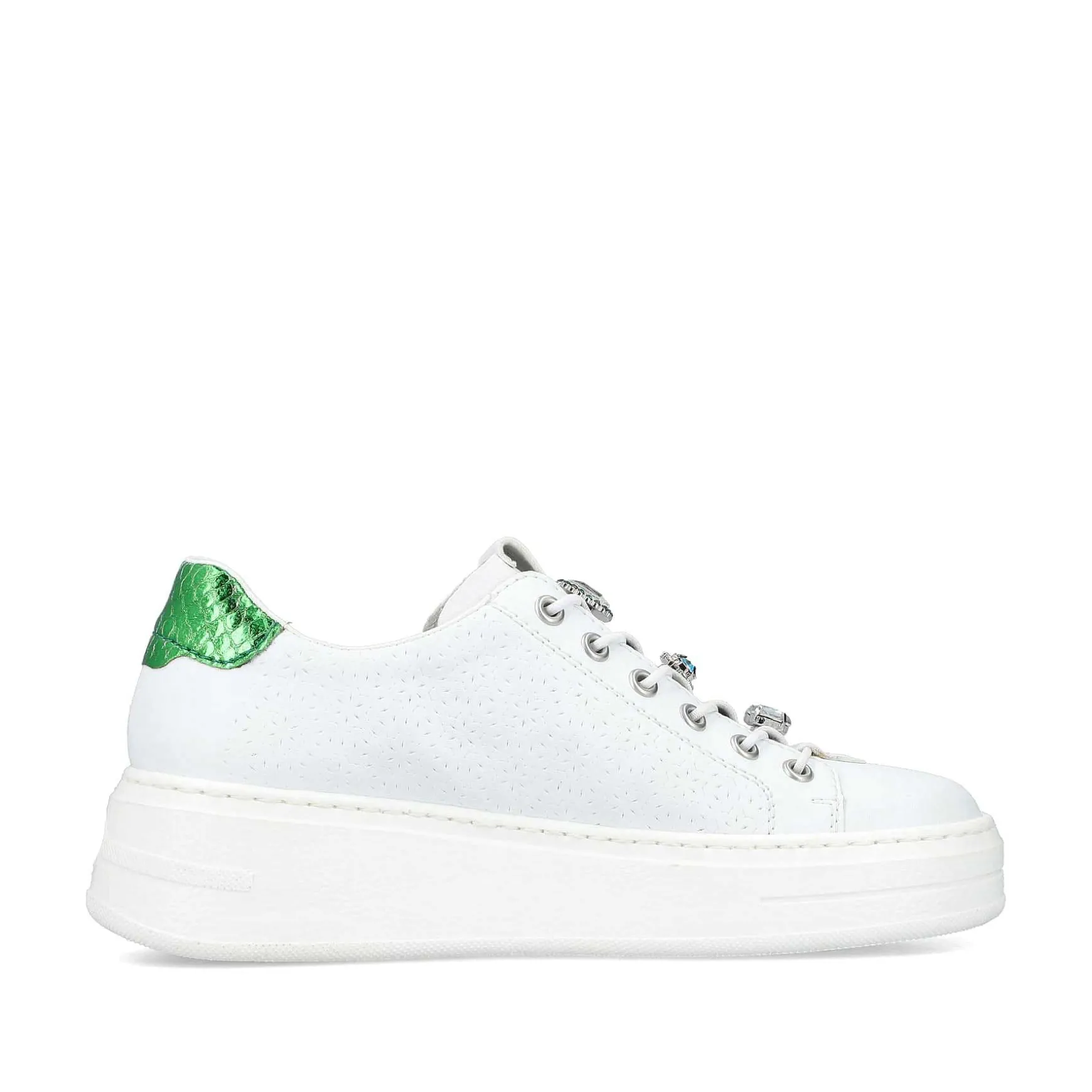 Rieker Women'S Sneaker Low Ice White