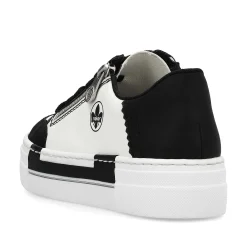Rieker Women'S Sneaker Low Crystal White-Deep Black