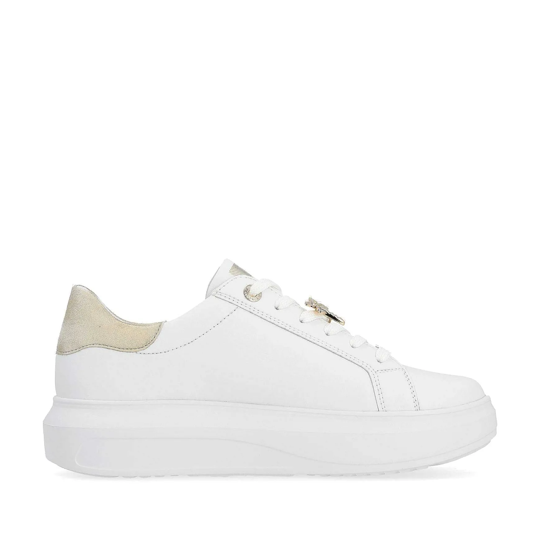 Rieker Women'S Sneaker Low Swan-White Gold