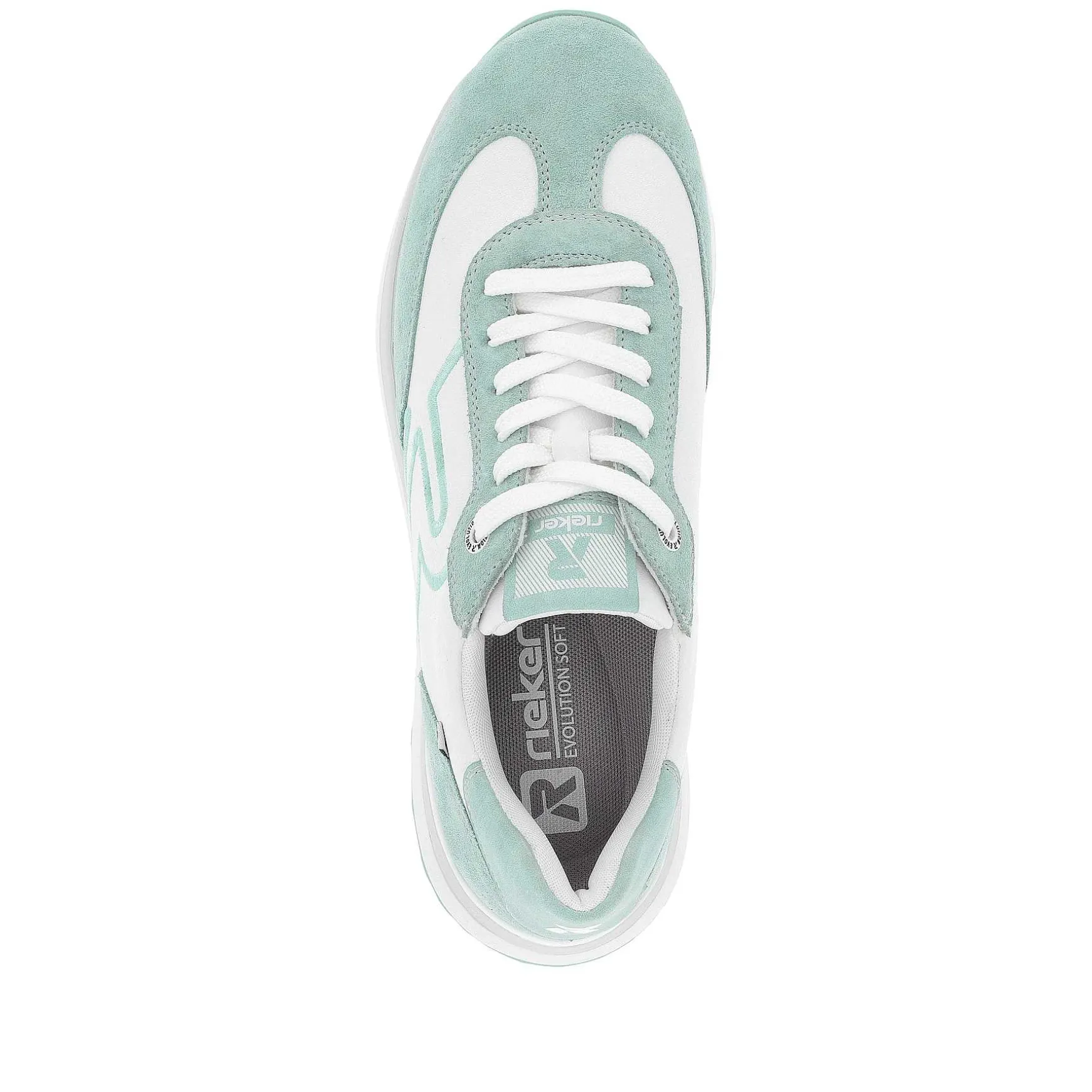 Rieker Women'S Sneaker Low Frost-White Aquamarine