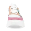 Rieker Women'S Sneaker Low Ice White-Multicolored