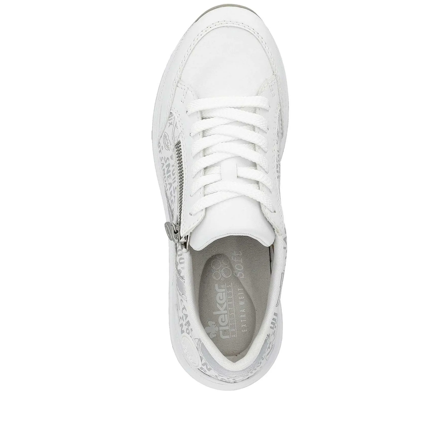 Rieker Women'S Sneaker Low Pure White