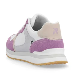 Rieker Women'S Sneaker Low Lilac Pearl-White