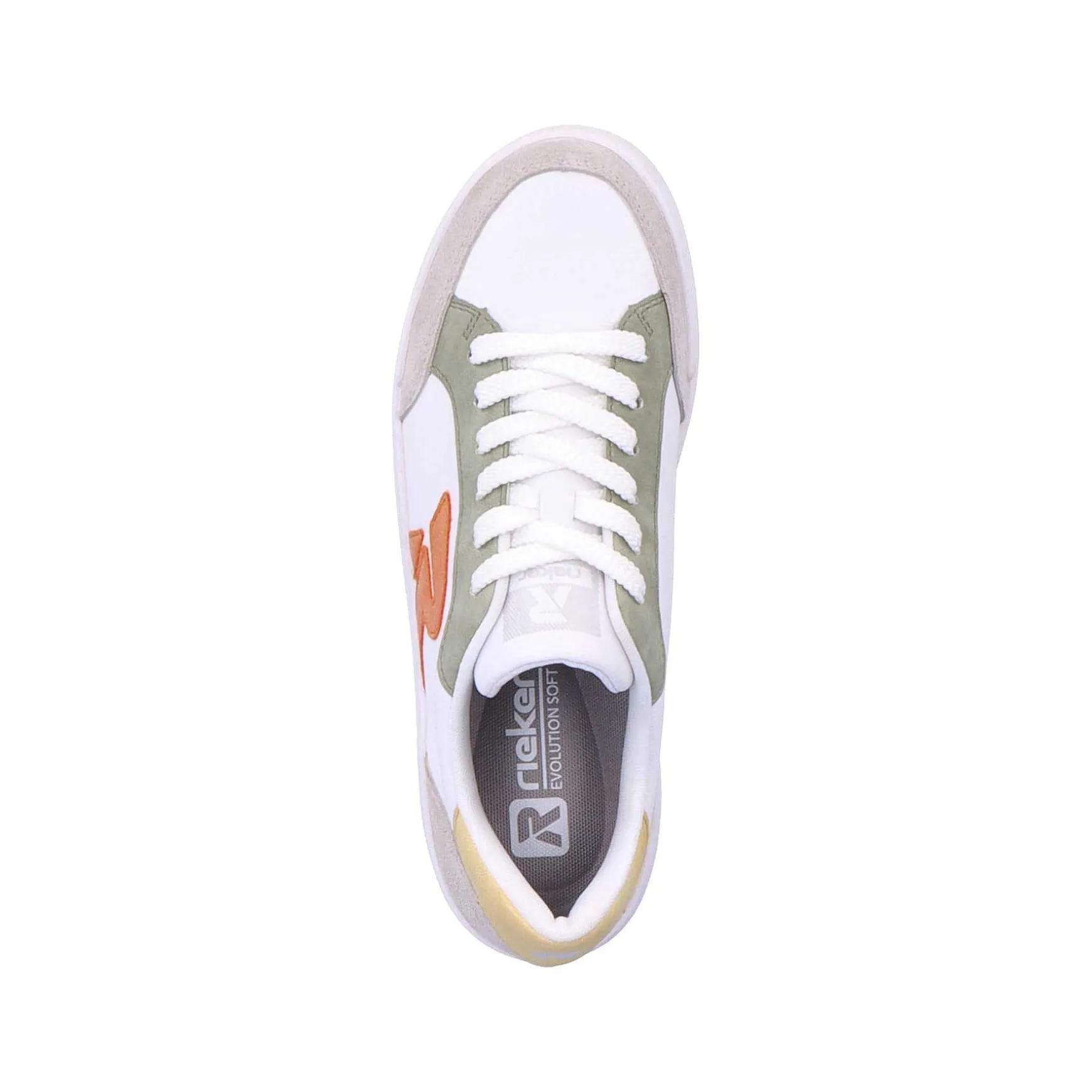 Rieker Women'S Sneaker Low Swan-White Arctic-Grey