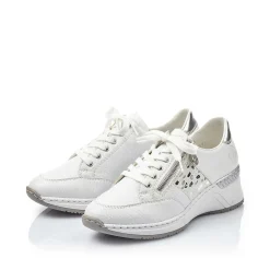 Rieker Women'S Sneaker Low Swan White