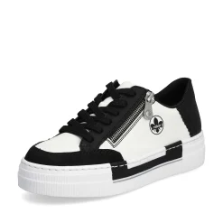 Rieker Women'S Sneaker Low Crystal White-Deep Black