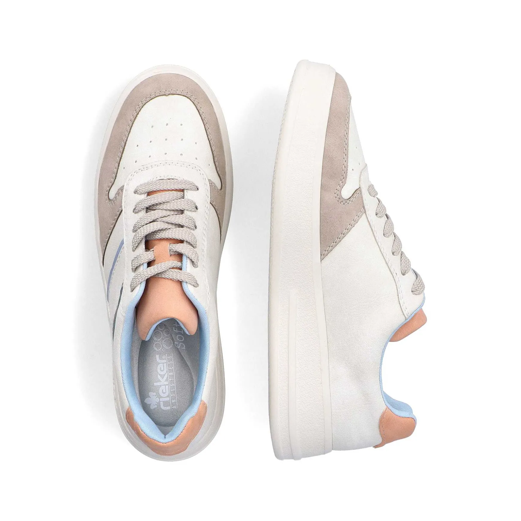 Rieker Women'S Sneaker Low Swan White