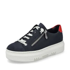 Rieker Women'S Sneaker Low Steel Blue