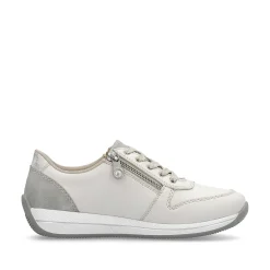 Rieker Women'S Sneaker Low Cream White
