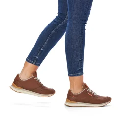 Rieker Women'S Sneaker Low Wood Brown