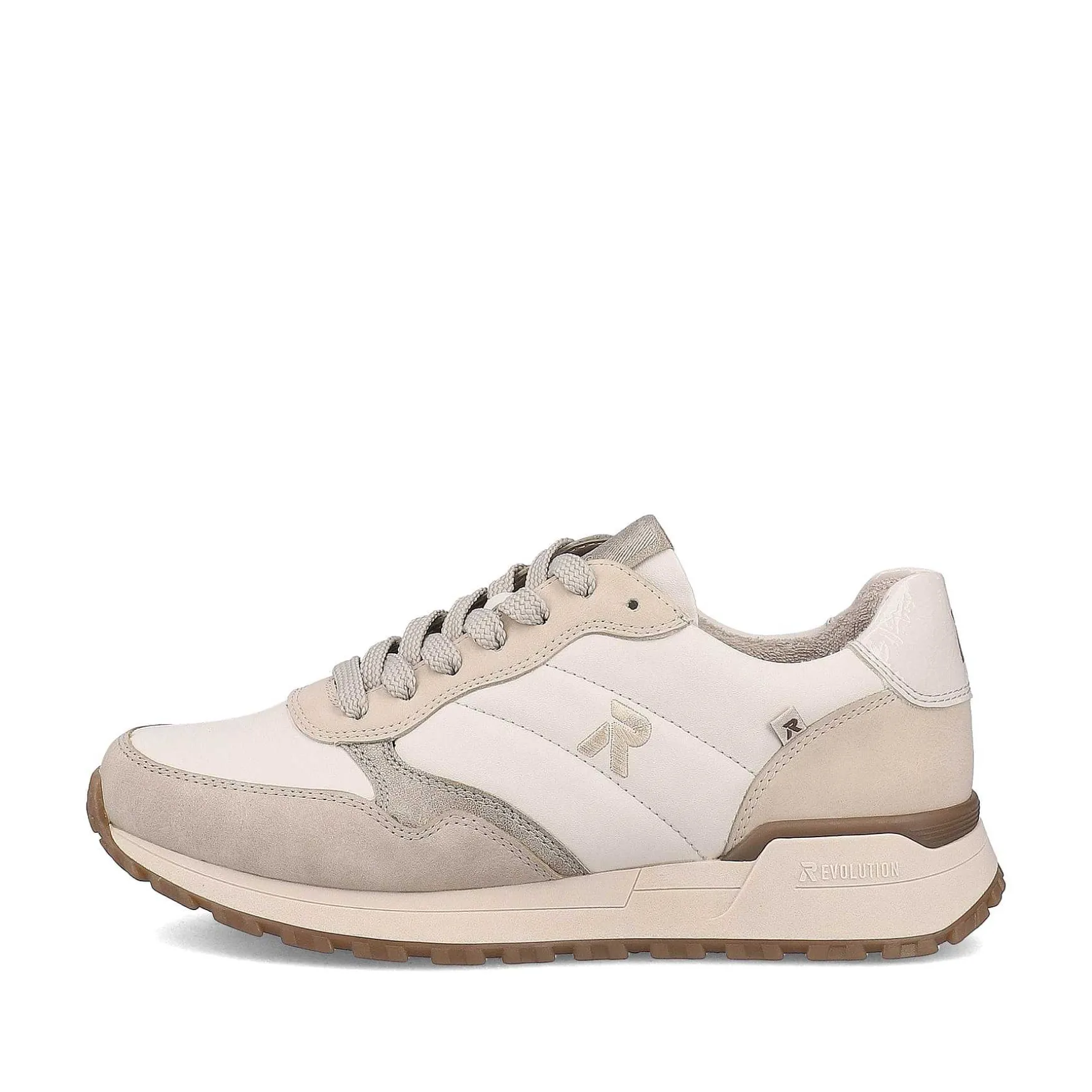 Rieker Women'S Sneaker Low Cream-Beige Snow