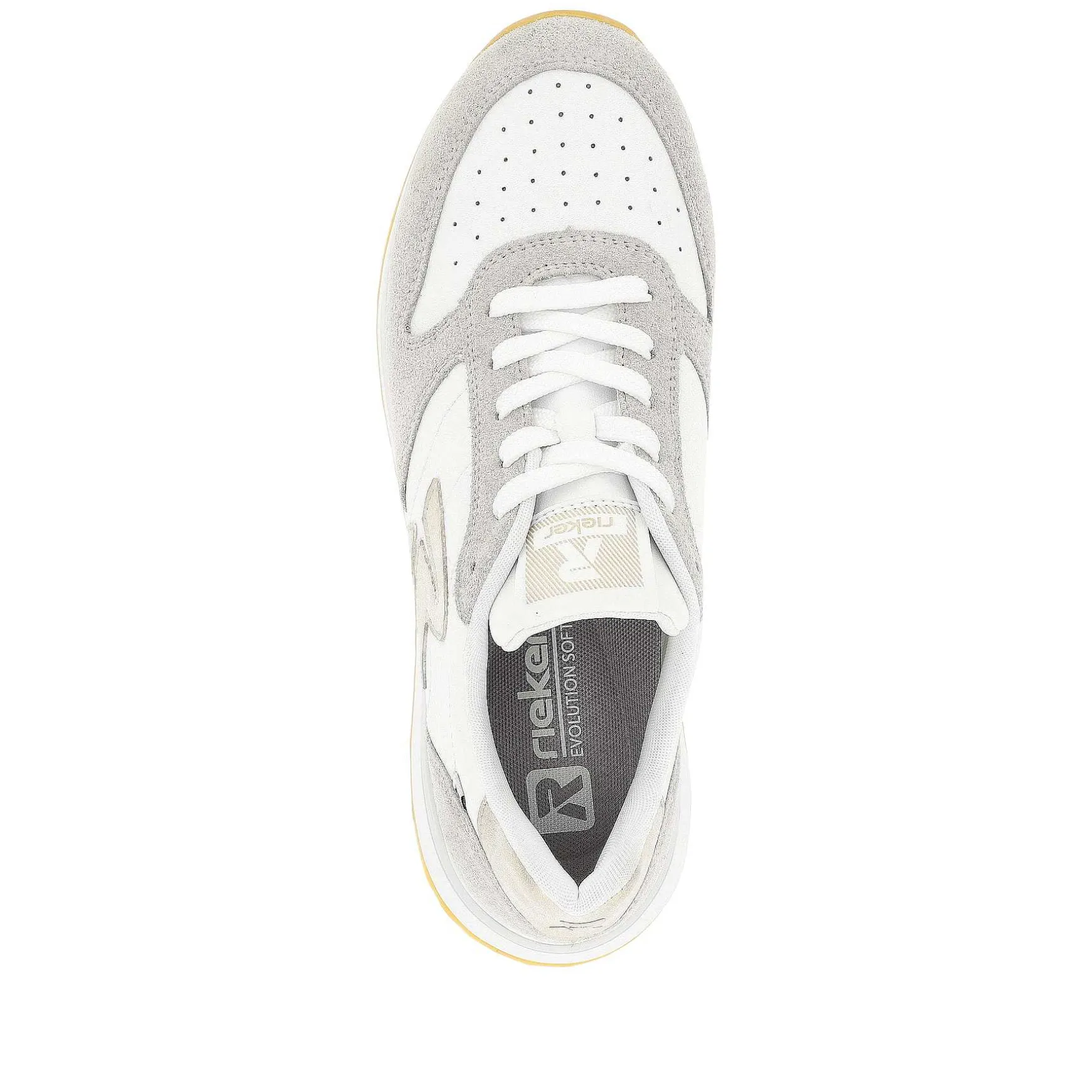 Rieker Women'S Sneaker Low Pearl-White Clay-Beige
