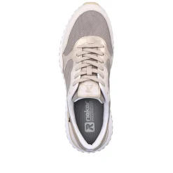 Rieker Women'S Sneaker Low Clay-Beige Rock-Grey