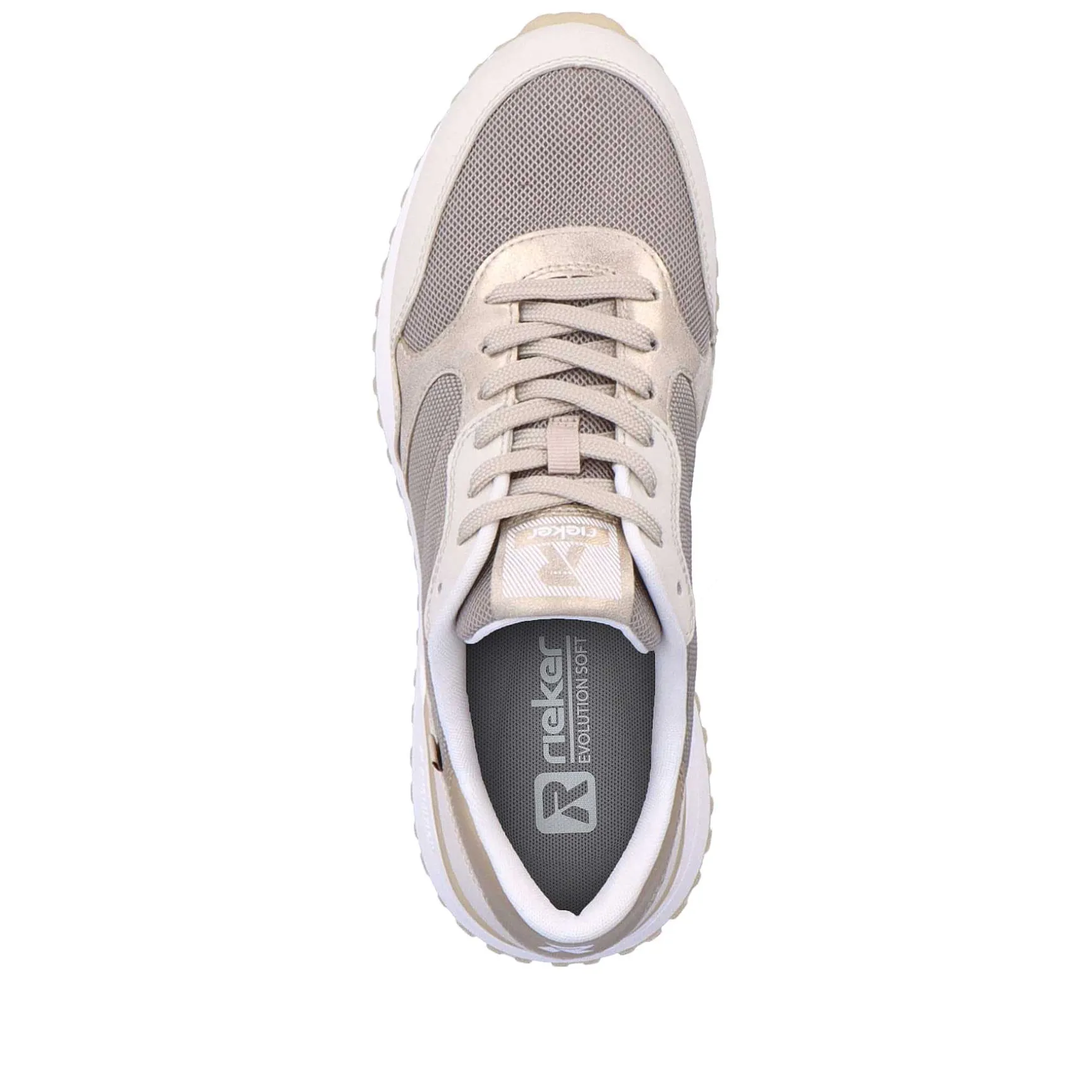 Rieker Women'S Sneaker Low Clay-Beige Rock-Grey