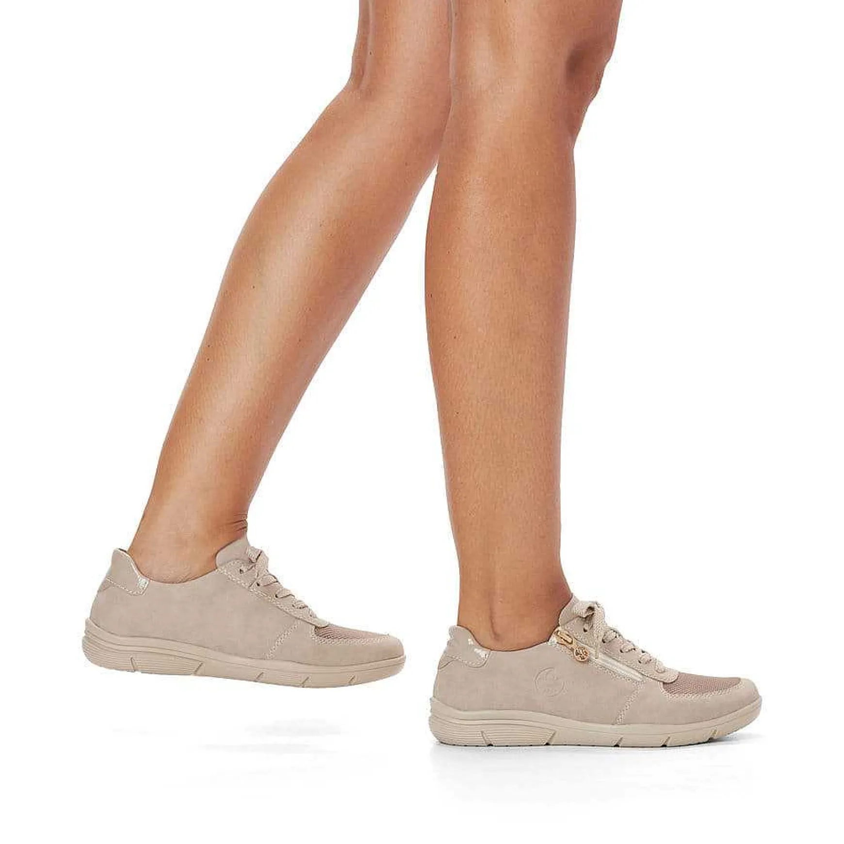 Rieker Women'S Sneaker Low Cream Beige