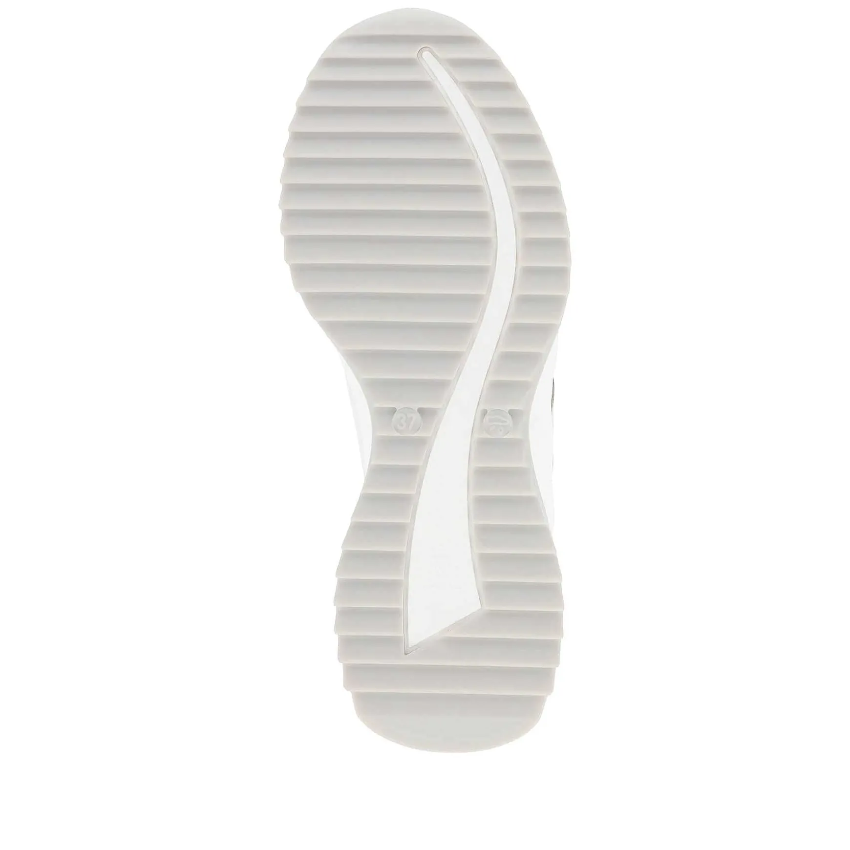 Rieker Women'S Sneaker Low Pearl-White Silver-Metallic