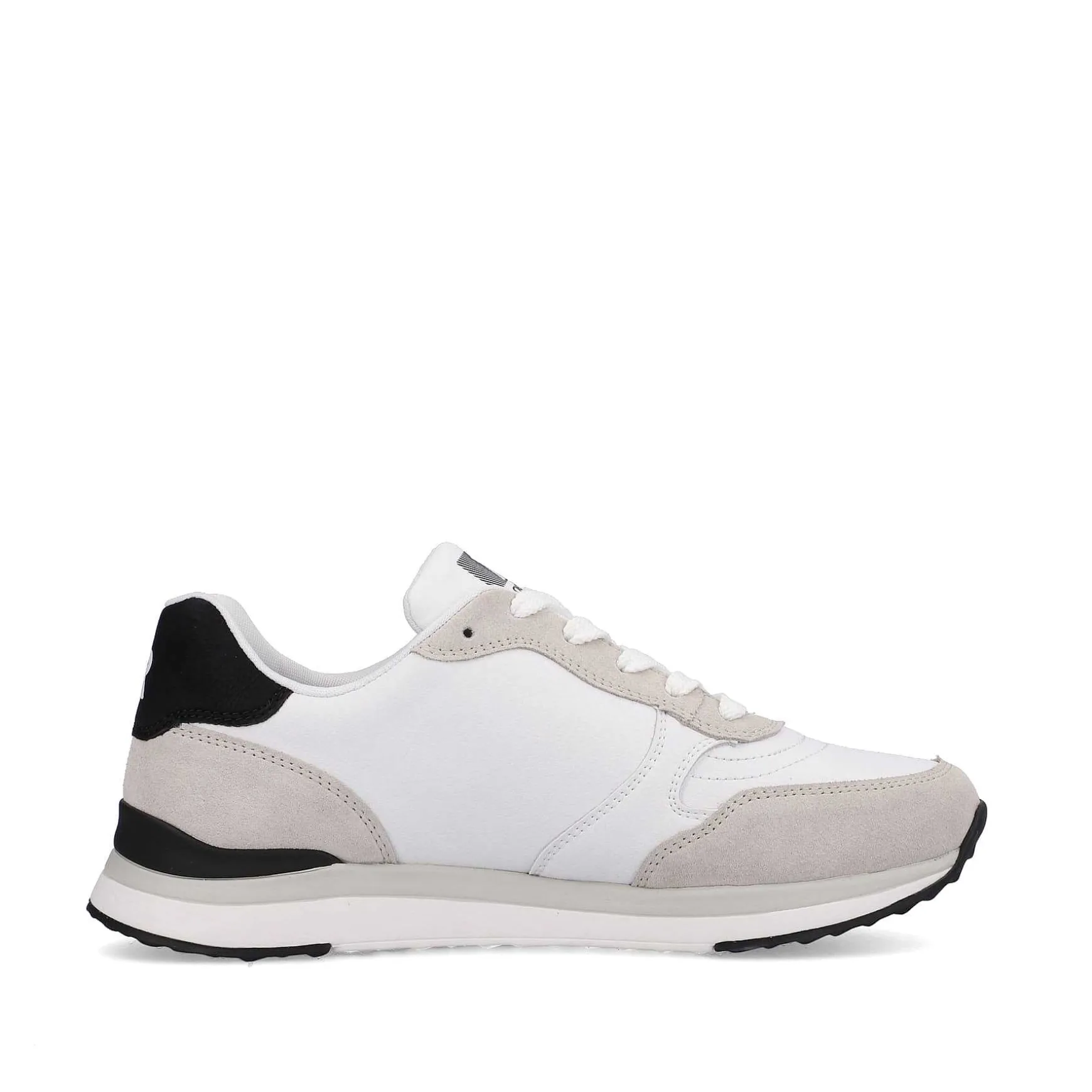 Rieker Women'S Sneaker Low Swan-White Arctic-Grey Zebra