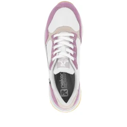 Rieker Women'S Sneaker Low Lilac Pearl-White