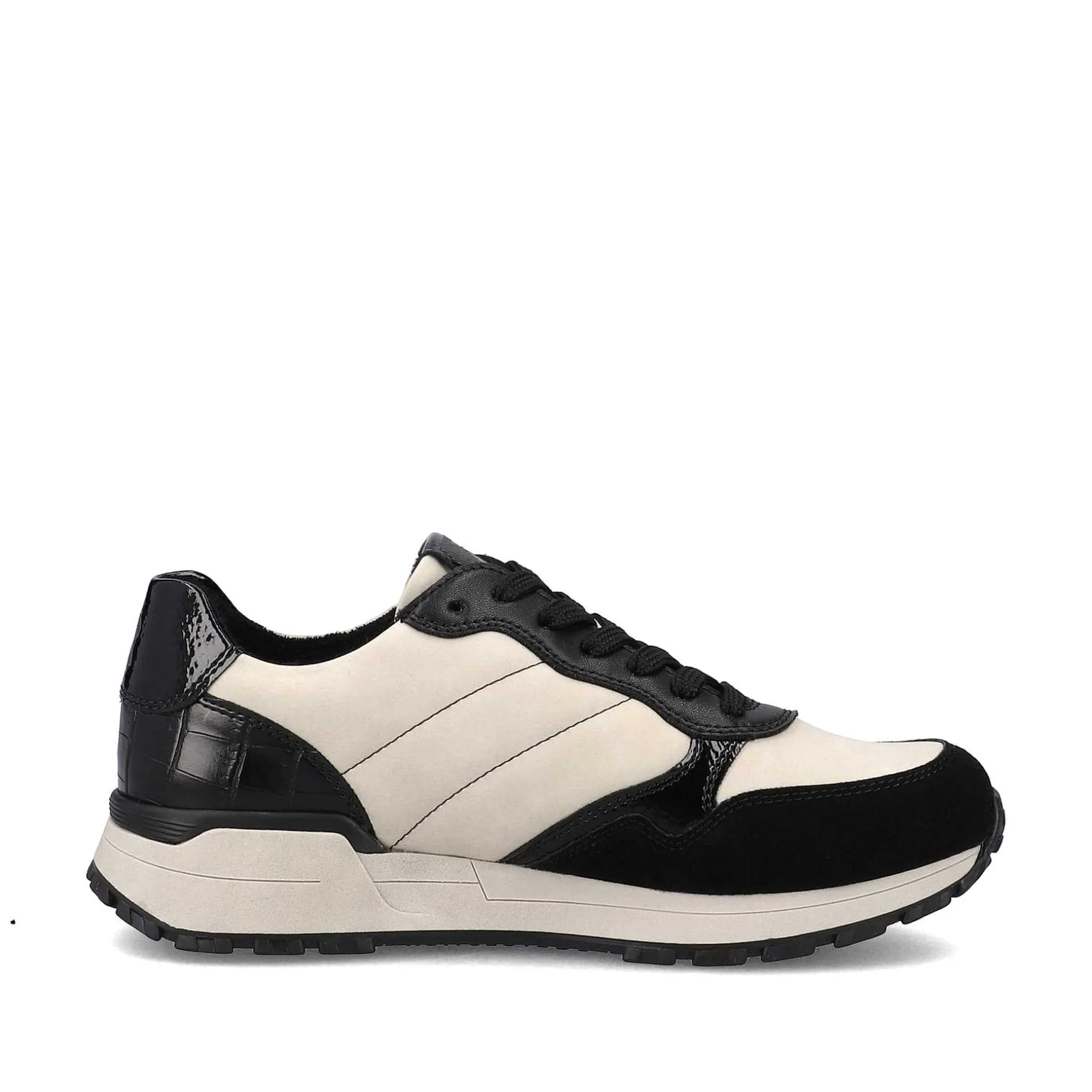 Rieker Women'S Sneaker Low Linen Graphite