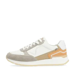 Rieker Women'S Sneaker Low Creamy-White Clay-Beige