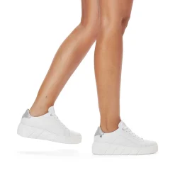 Rieker Women'S Sneaker Low Crystal White