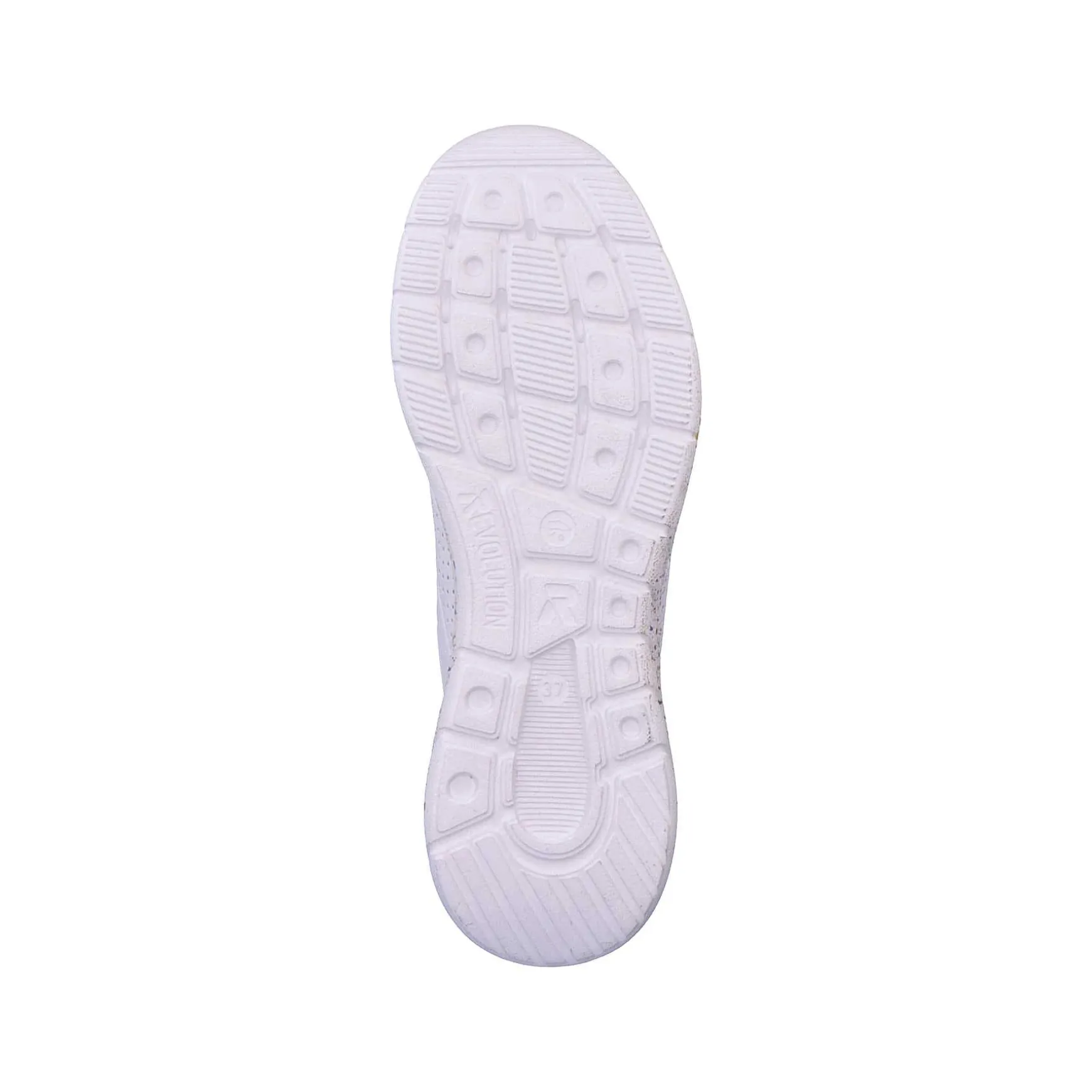 Rieker Women'S Sneaker Low Swan-White Rainbow